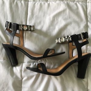 Badgley Mischka Black Sandal Heels